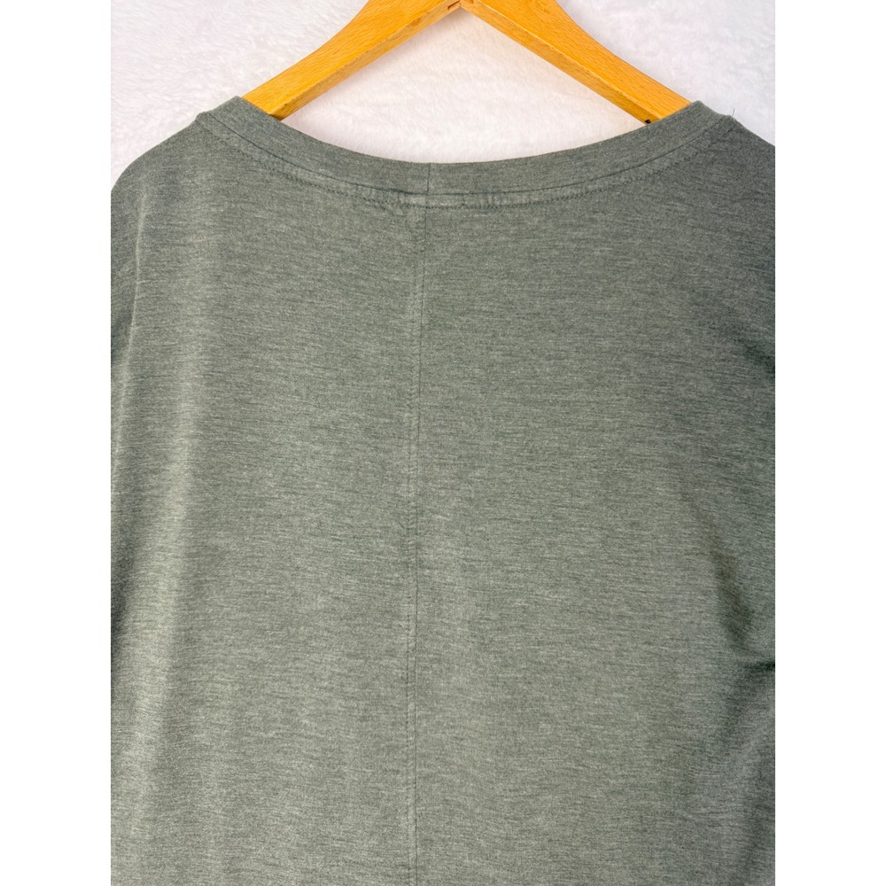 Matty M Olive Green Dolman Sleeve Tunic Top Women's Size M Curved Hem So Soft! - Picture 7 of 11
